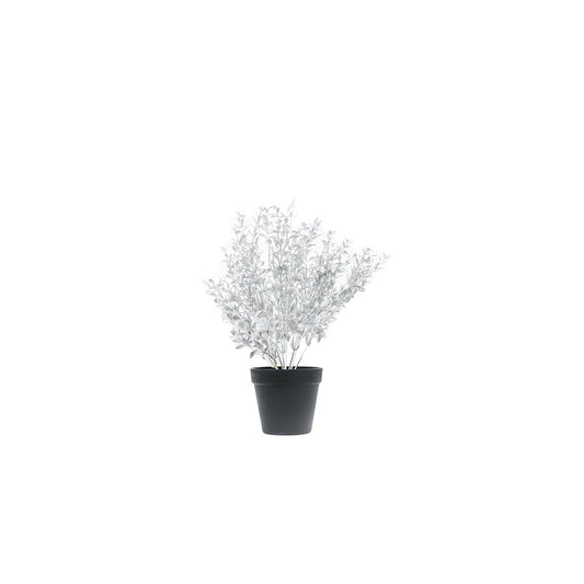 HV Zilverplant met zwarte pot - Polystyreen