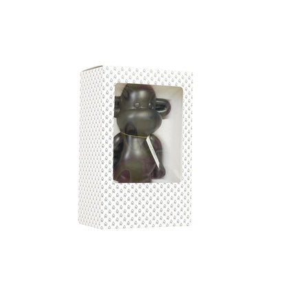 Ornament - aap -beeldje 'de legende'- polyresin - zwart - 20,5x13,5x35cm