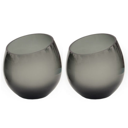 Waxinelichthouder - Moho grey (set van 2 stuks)