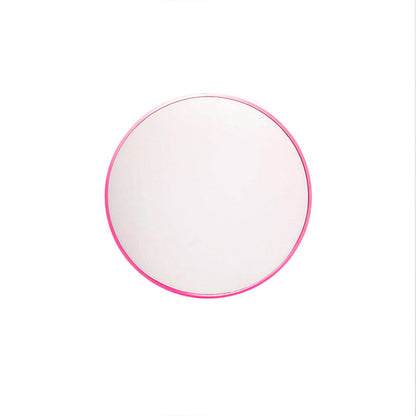 Mirror - wandspiegel rond - metaal - roze - Ø40cm