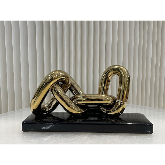 Moderne Luxe Gouden Ketting Art 4 Schakel (ZH-017-grootBIG)