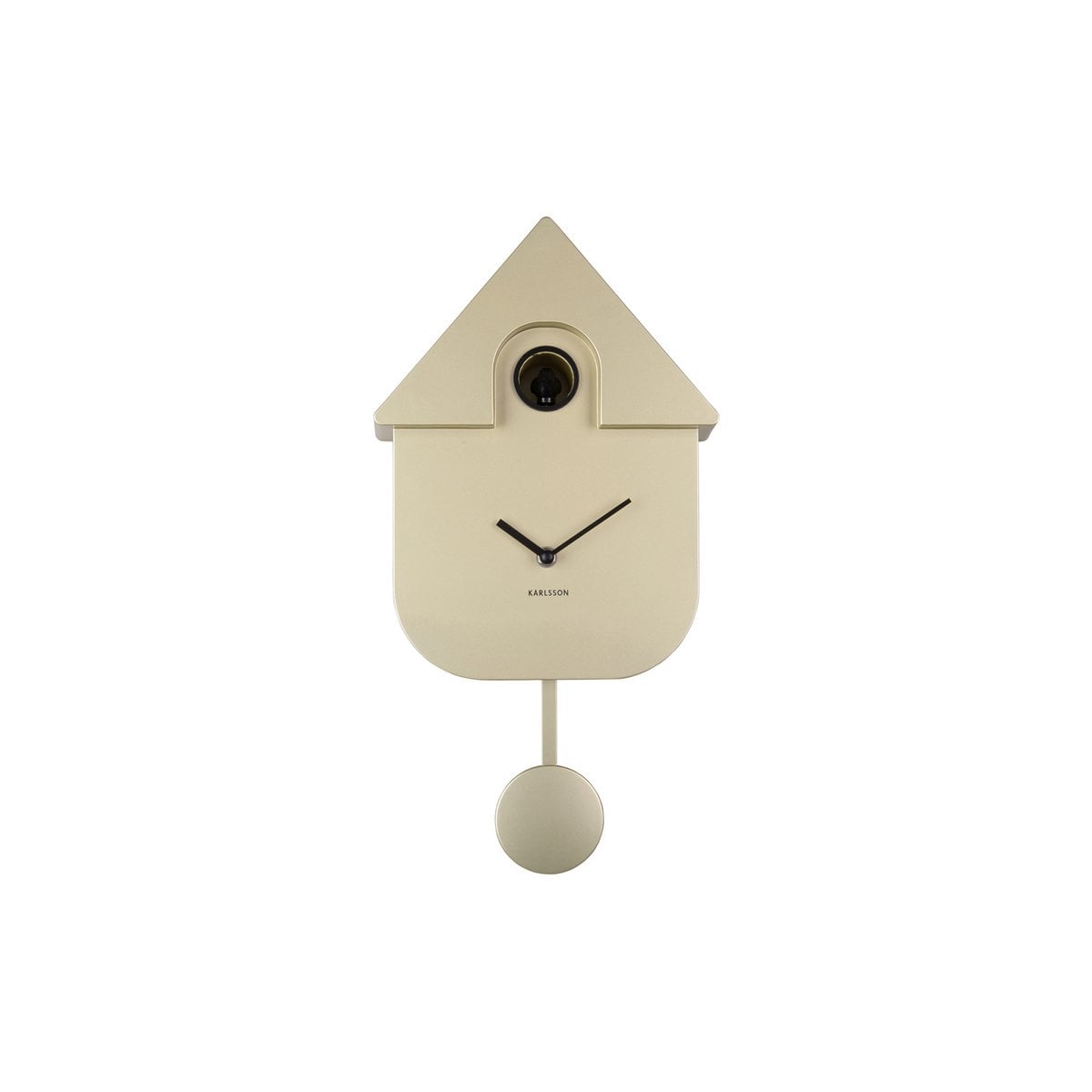 Wandklok Modern Koekoek Metallic