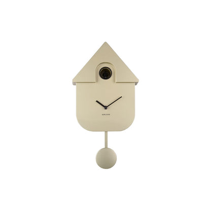Wandklok Modern Koekoek Metallic