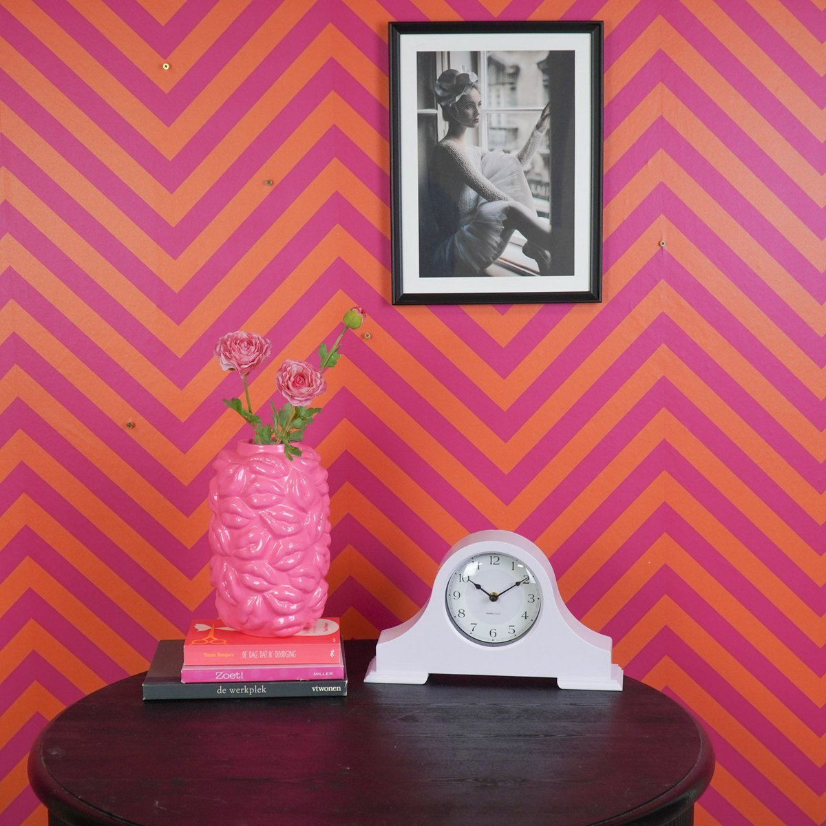 Klok - mantel kloklilac - 36x8,5x20 cm